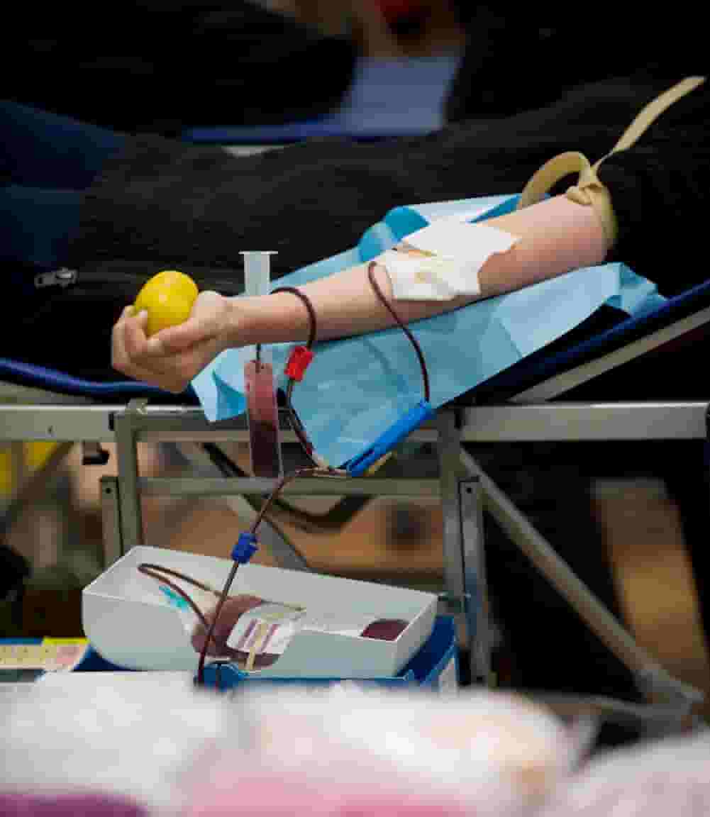 Blood donation activities are held annually